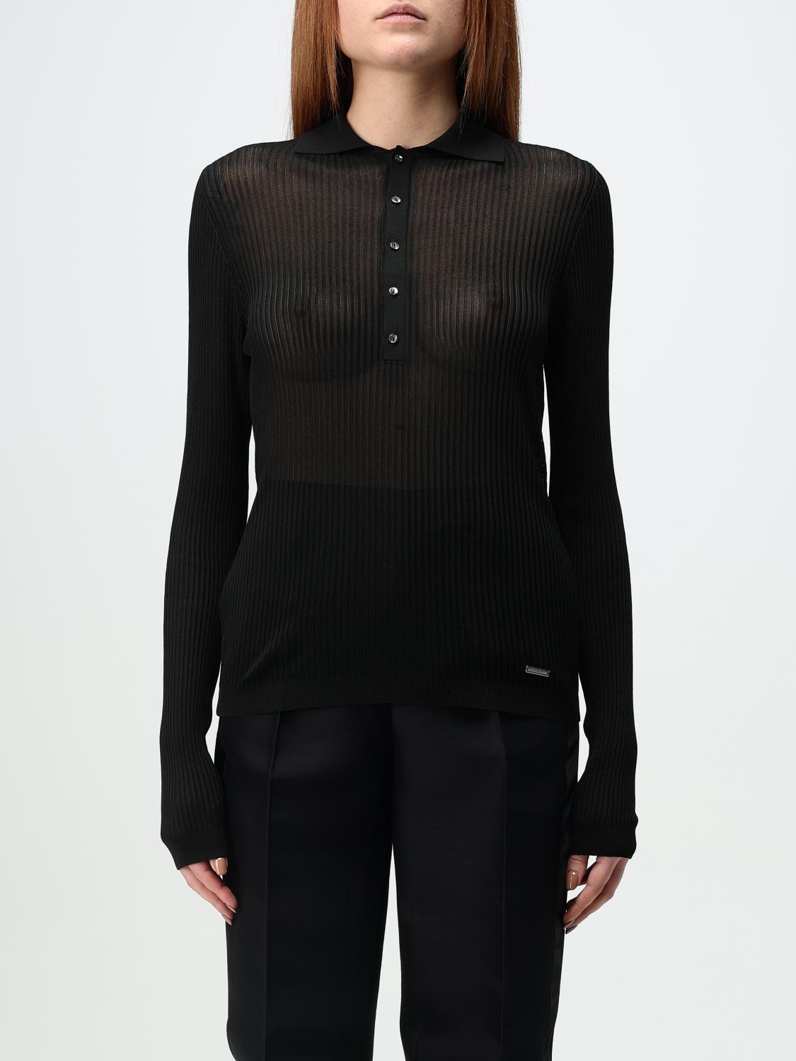 DSQUARED2 MAGLIA: Polo Dsquared2 in maglia , Nero - Img 1