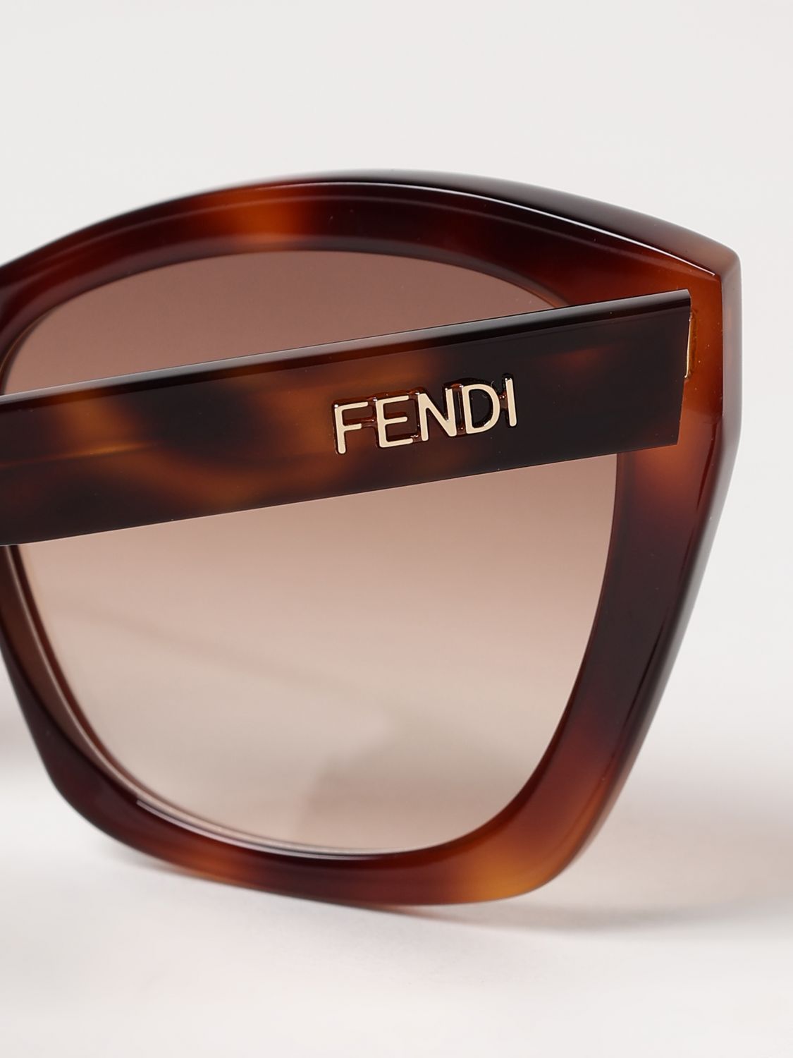 FENDI OCCHIALI DA SOLE: Occhiali da sole donna Fendi, Marrone - Img 4