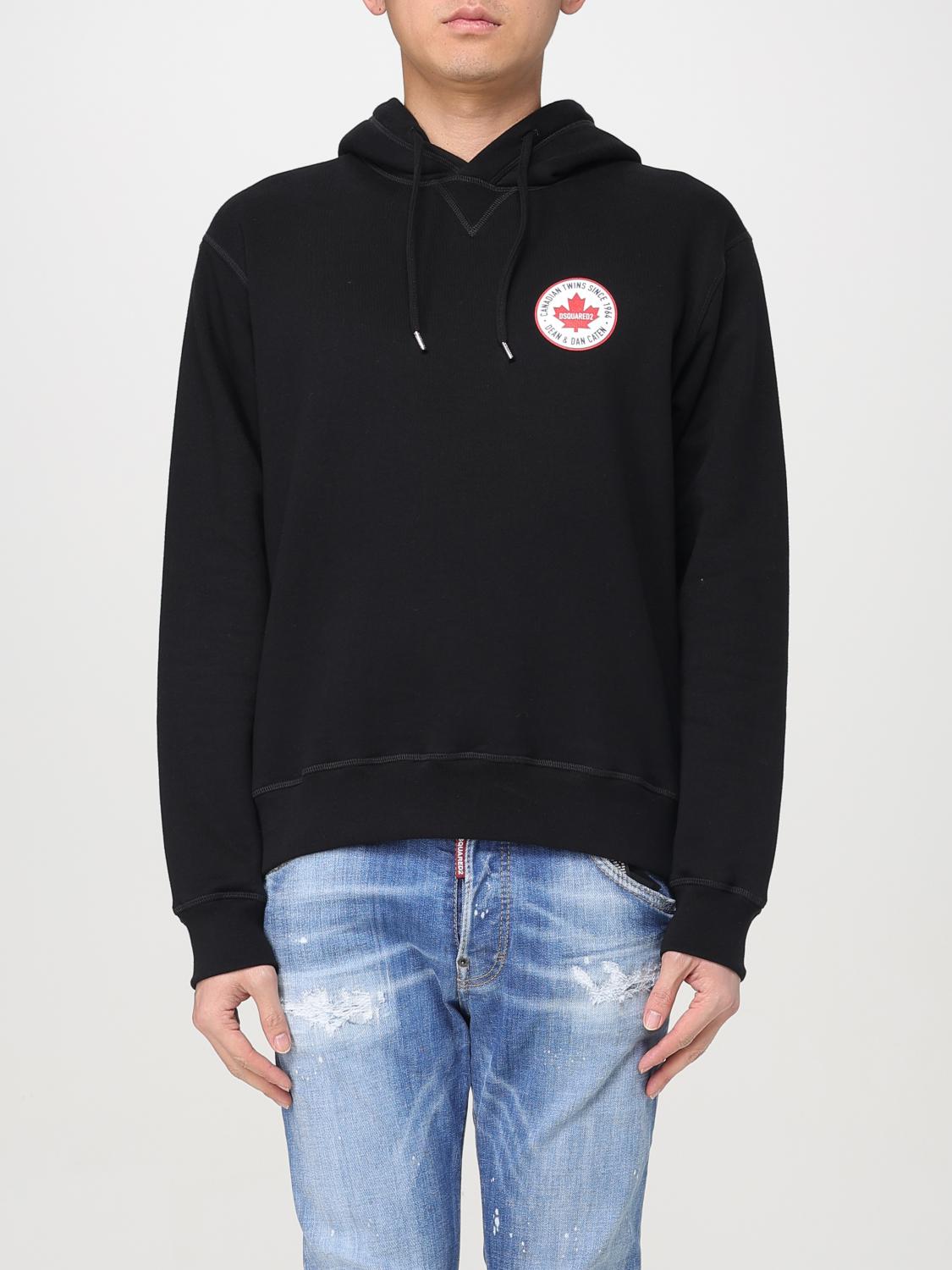 DSQUARED2 SWEATSHIRT: Pull homme Dsquared2, Noir - Img 1