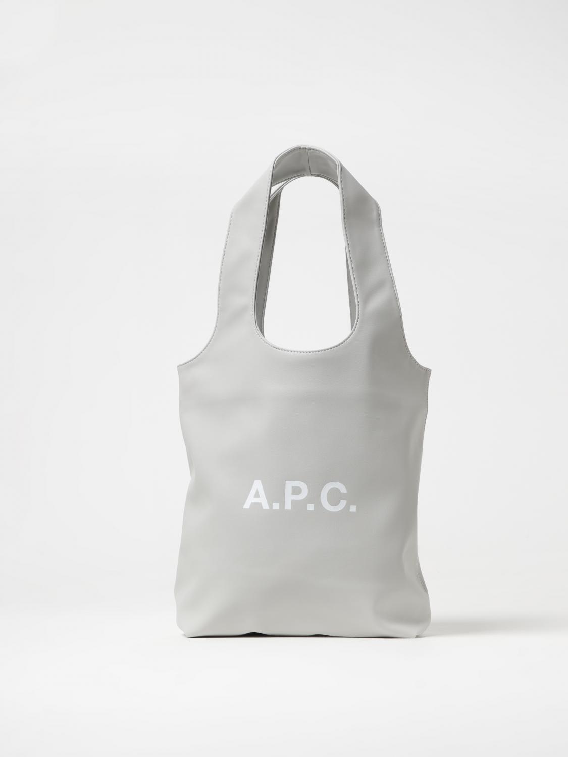 A.P.C. BORSA TOTE: Borsa Ninon A.P.C. in pelle sintetica , Mastice - Img 1