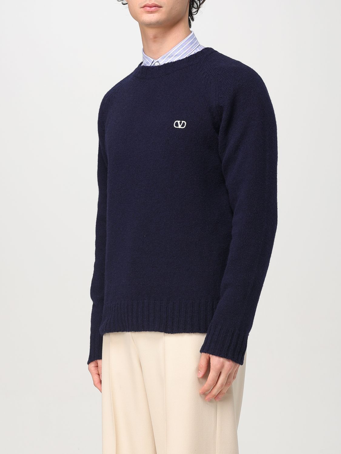 VALENTINO SWEATER: Sweater men Valentino, Blue - Img 4