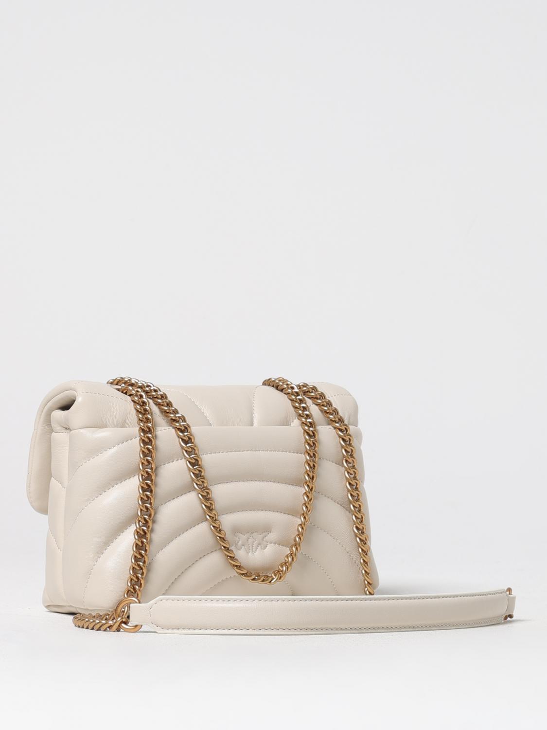 PINKO BORSA MINI: Borsa Love Bag Puff Butterfly Pinko in nappa trapuntata , Bianco - Img 2