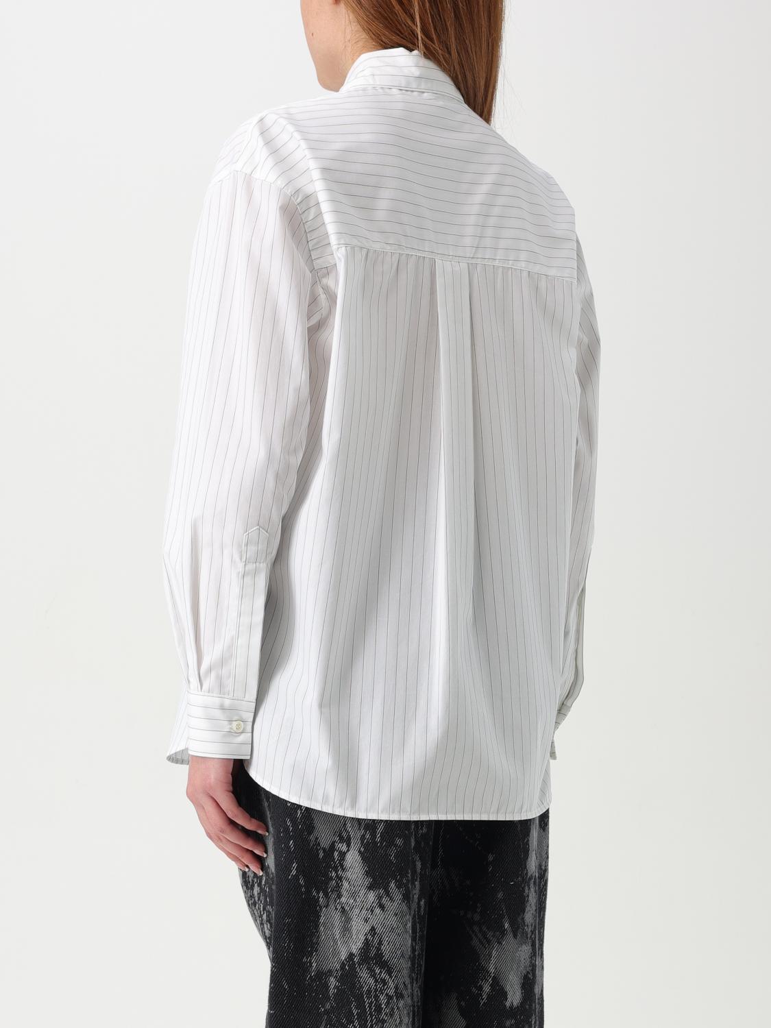 PINKO CAMICIA: Camicia classica Pinko in cotone a righe, Bianco - Img 2