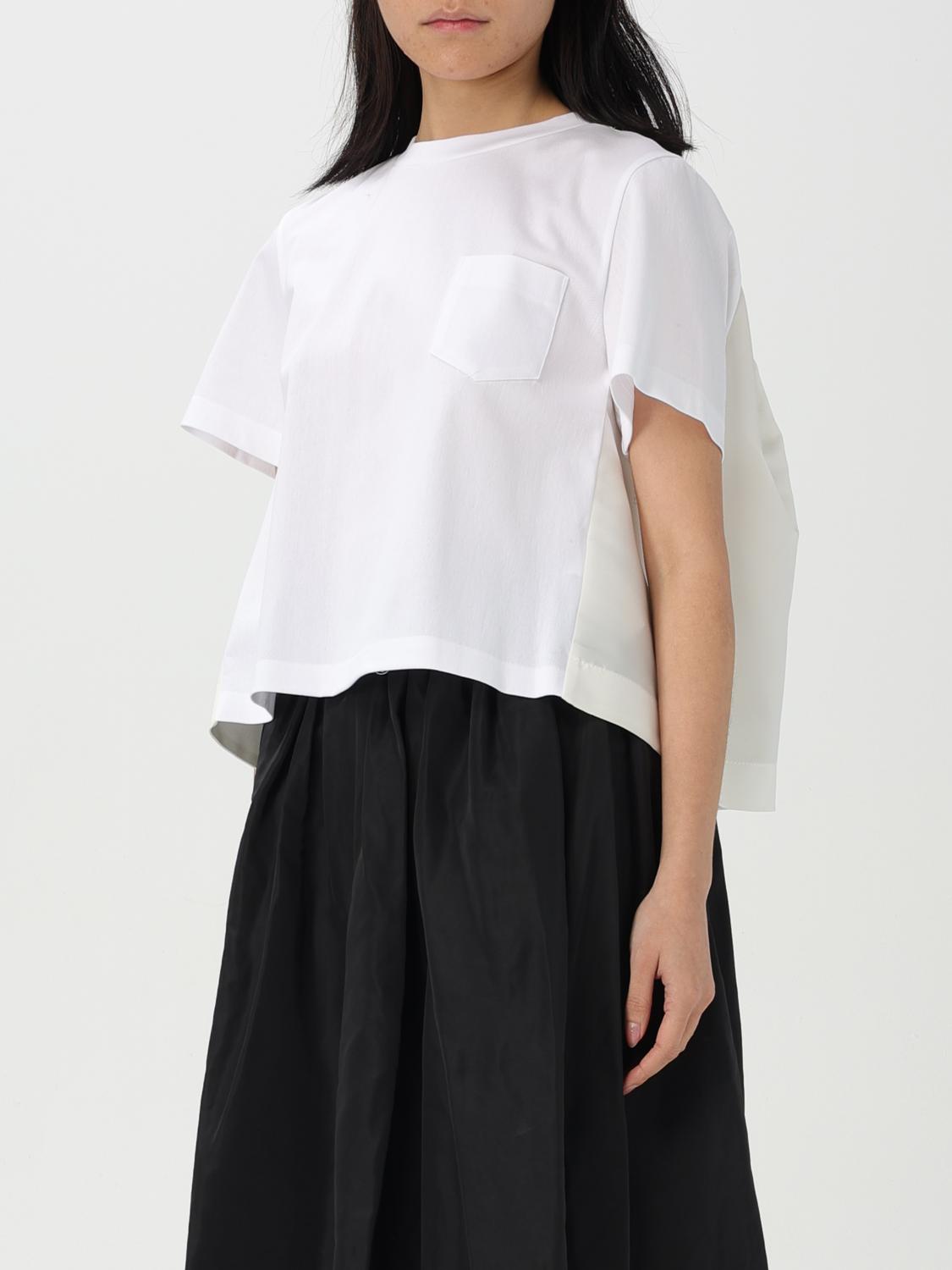 SACAI T-SHIRT: T-shirt damen Sacai, Weiß - Img 4