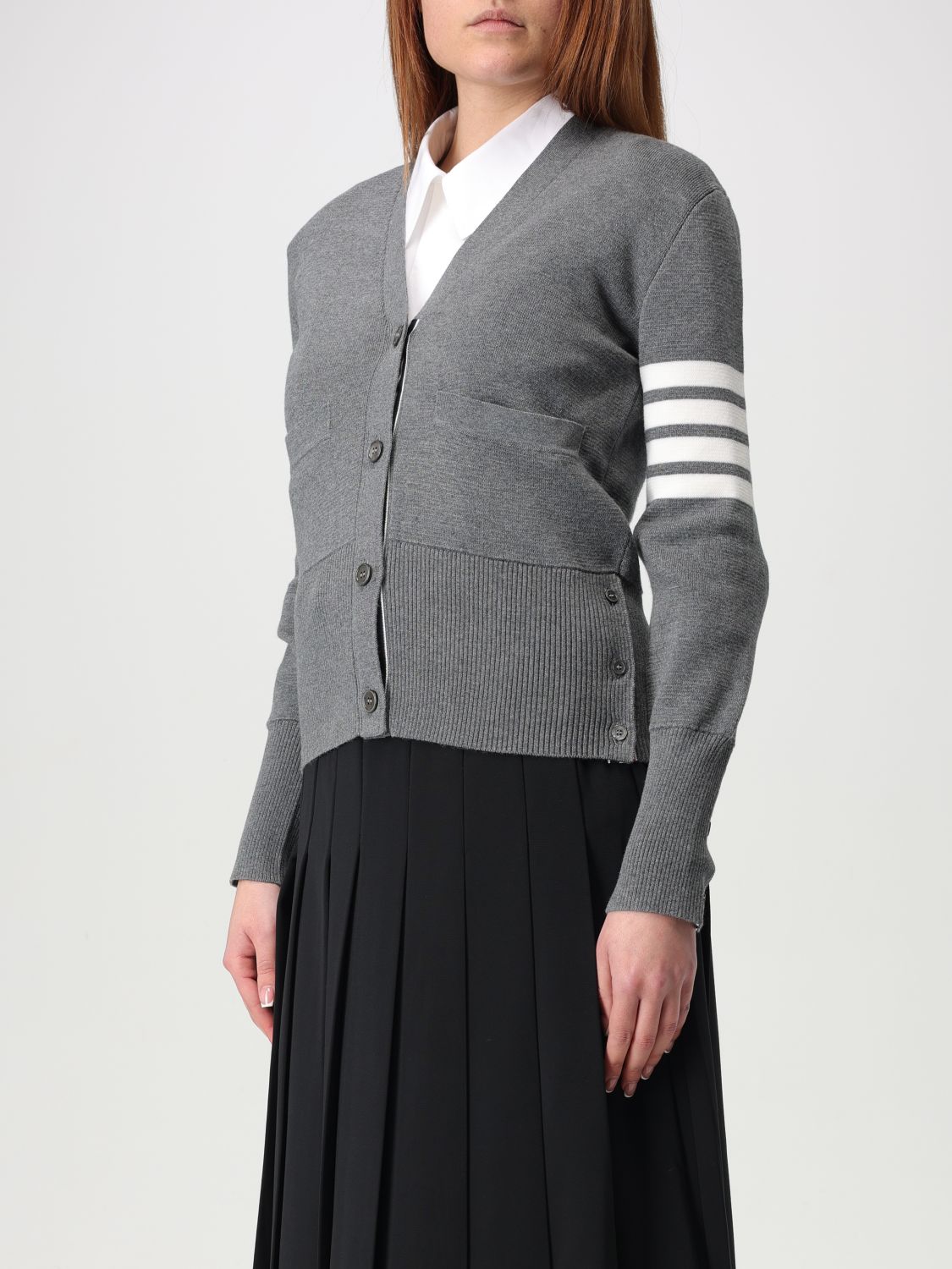 THOM BROWNE MAGLIA: Maglia donna Thom Browne, Grigio - Img 4