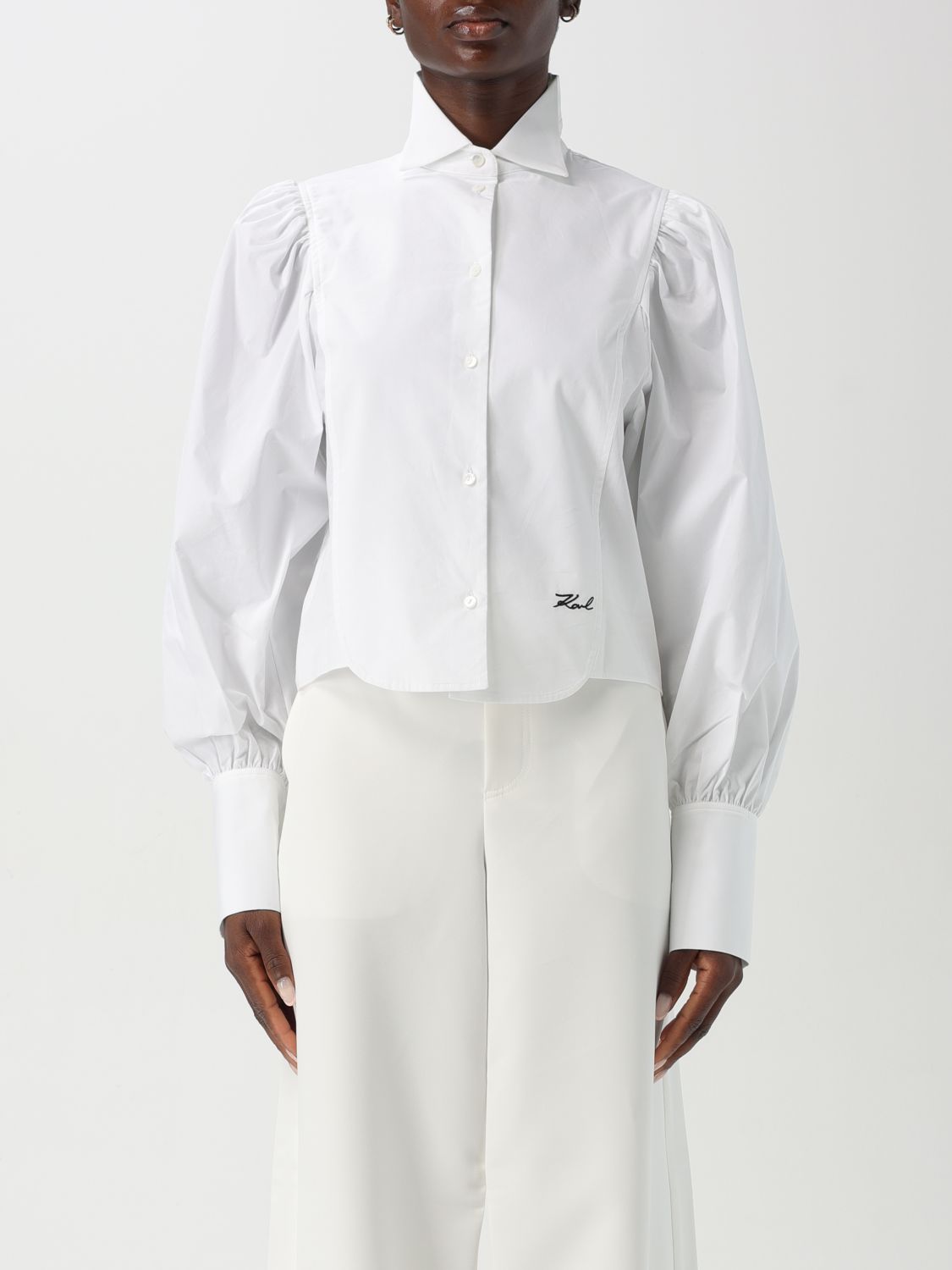 KARL LAGERFELD CAMICIA: Camicia donna Karl Lagerfeld, Bianco - Img 1