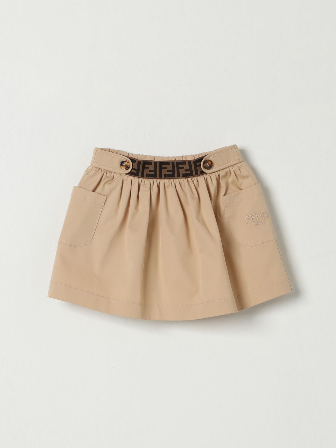 FENDI SKIRT: Skirt kids Fendi, Sand - Img 1