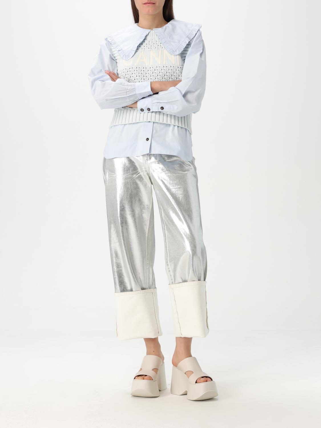 GANNI WESTE: Pullover damen Ganni, Blau - Img 2