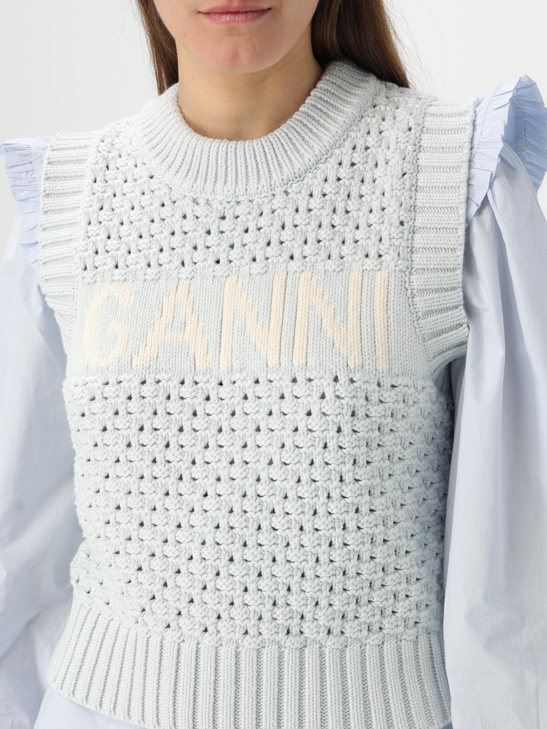 GANNI WESTE: Pullover damen Ganni, Blau - Img 5