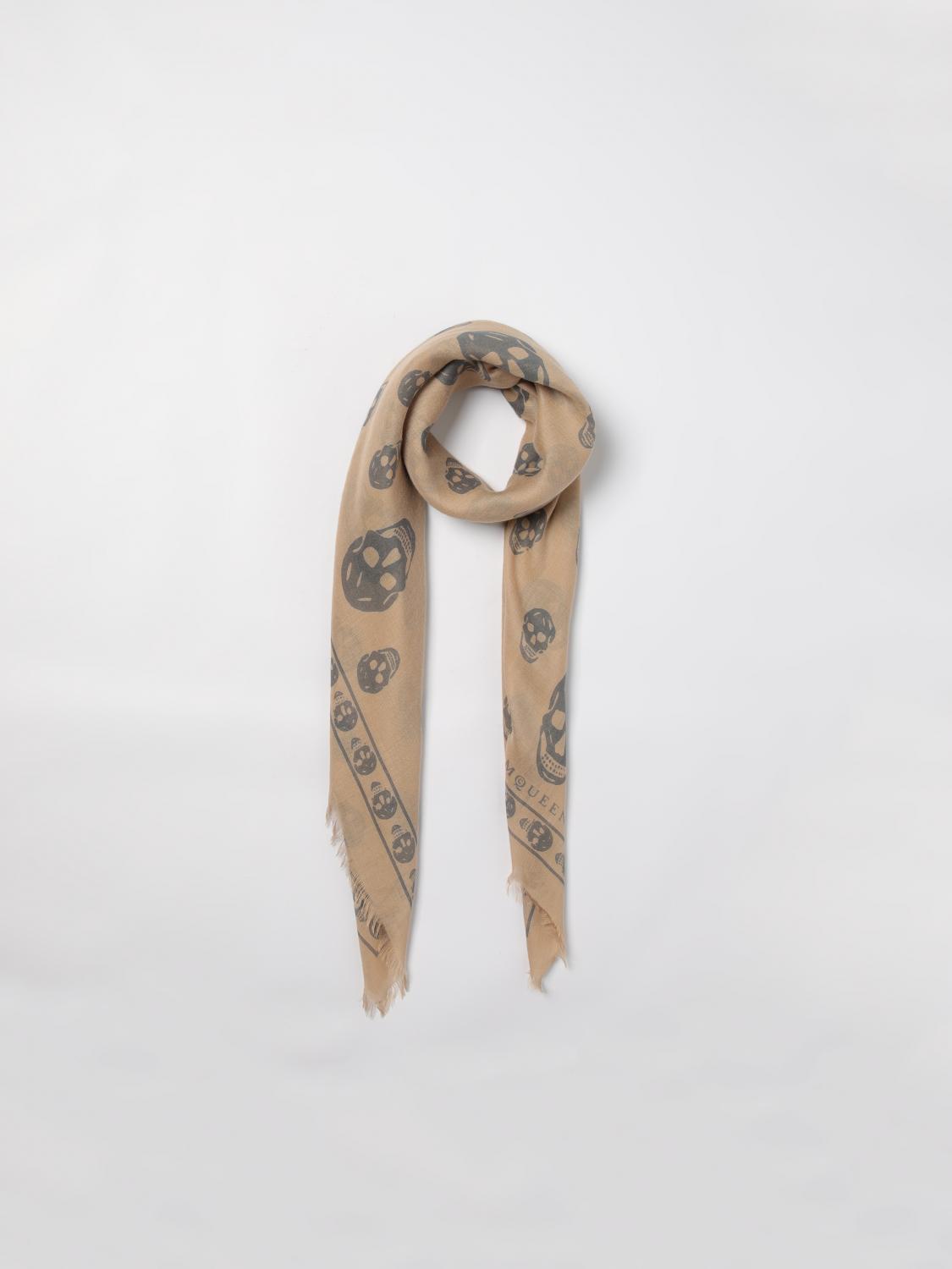 MCQUEEN SCARF: Scarf men McQueen, Beige - Img 5