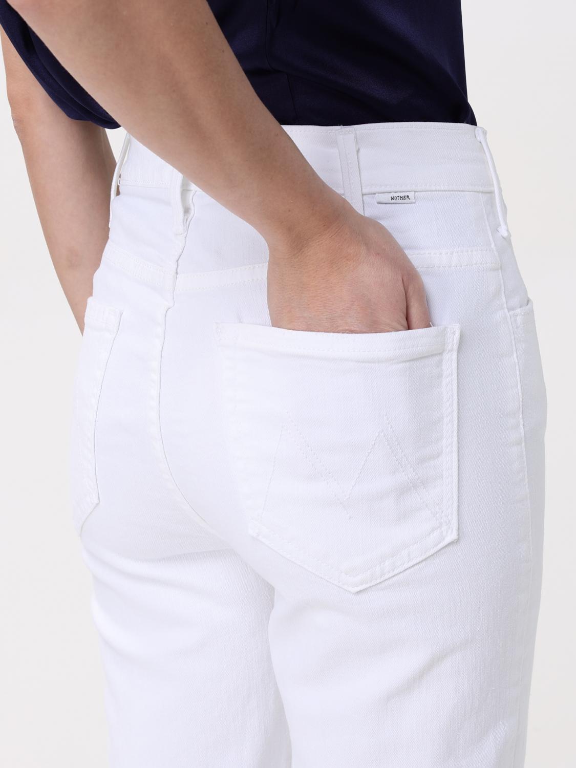 MOTHER JEANS: Jeans Mother in denim , Bianco - Img 3