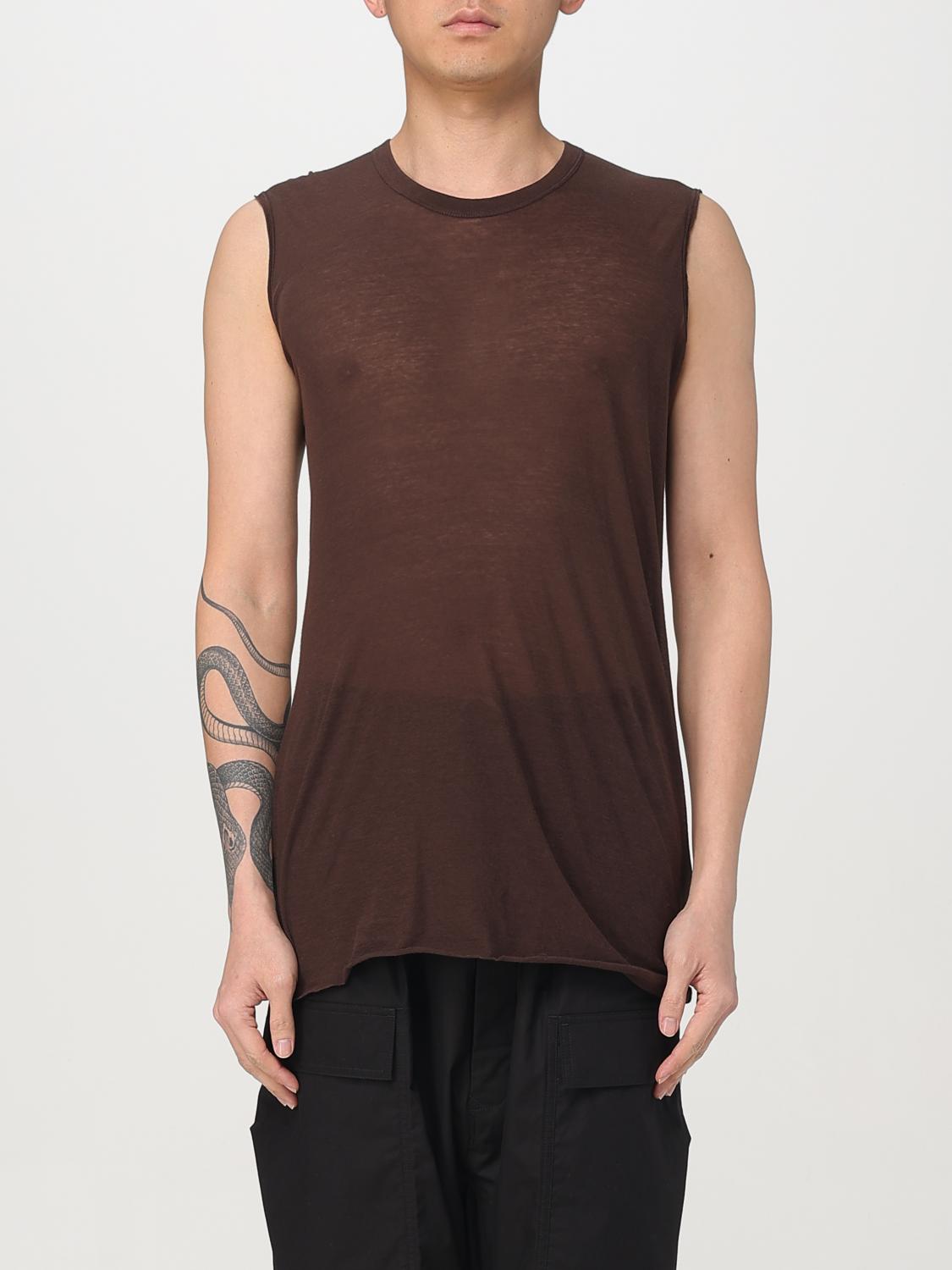 RICK OWENS T-SHIRT: Pull homme Rick Owens, Acajou - Img 1