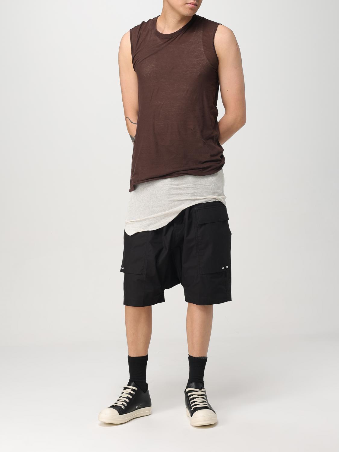 RICK OWENS T-SHIRT: Pull homme Rick Owens, Acajou - Img 2