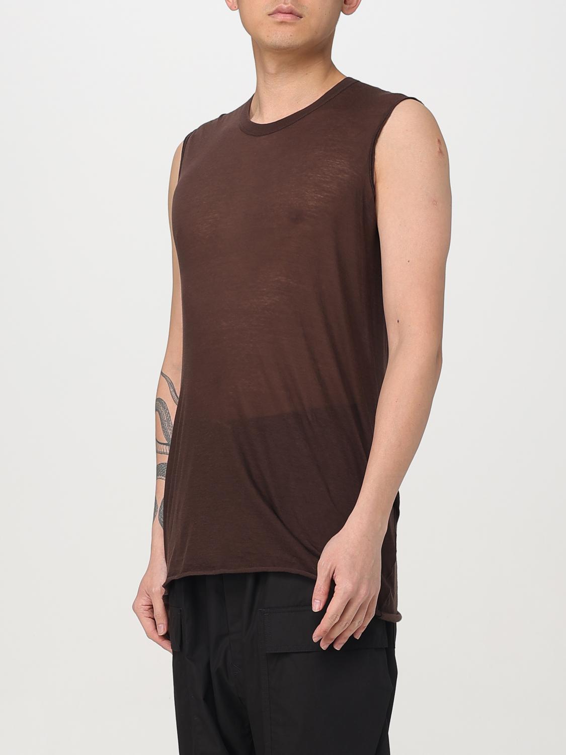 RICK OWENS T-SHIRT: Pull homme Rick Owens, Acajou - Img 4