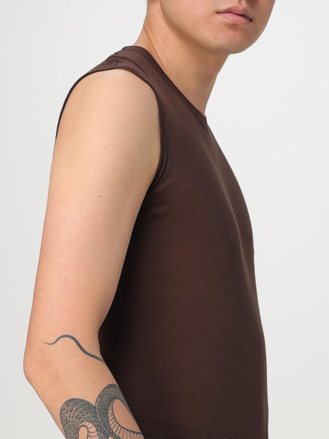 RICK OWENS T-SHIRT: Pull homme Rick Owens, Acajou - Img 5