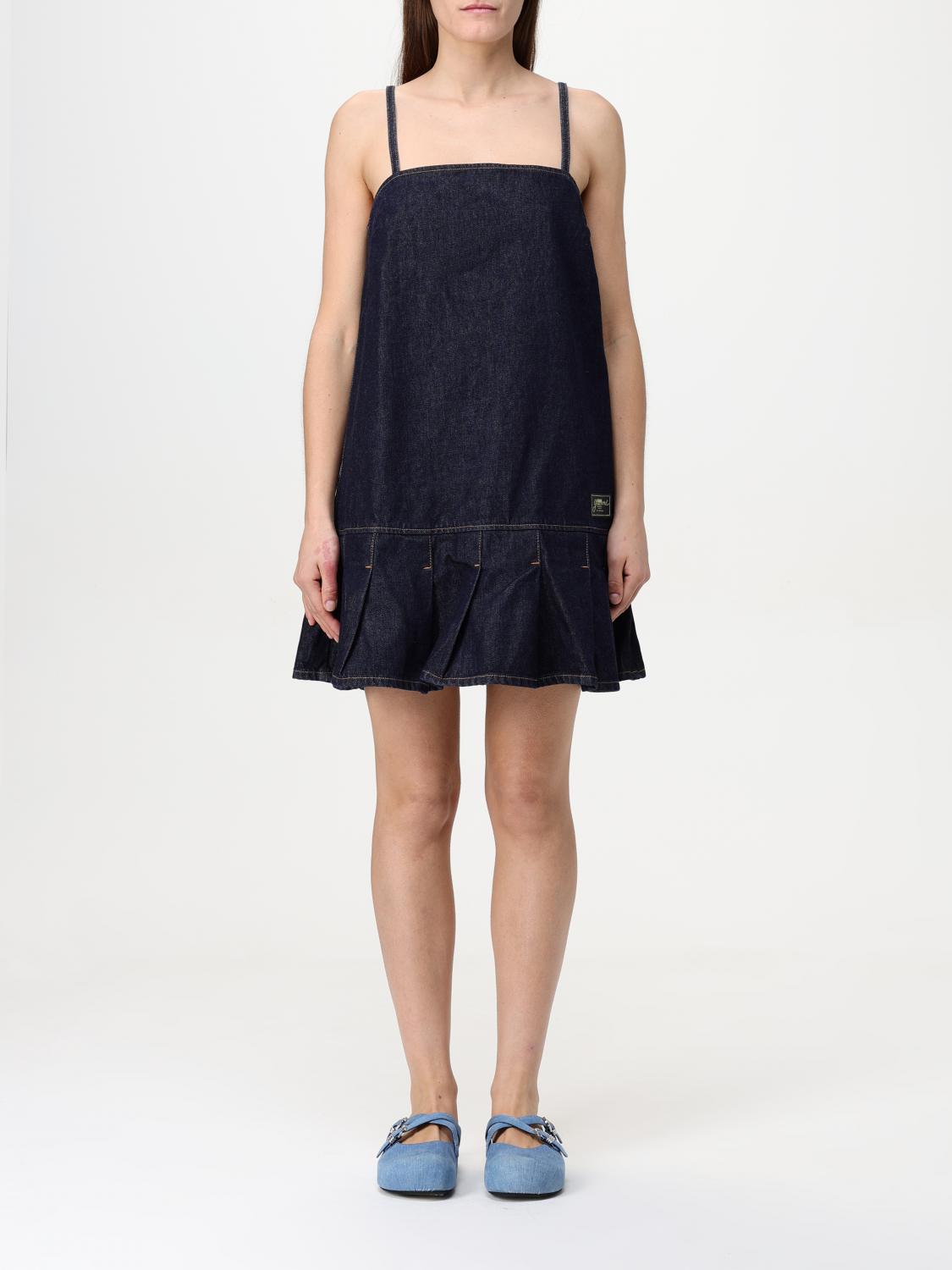 GANNI VESTIDO: Vestido mujer Ganni, Azul Oscuro - Img 1