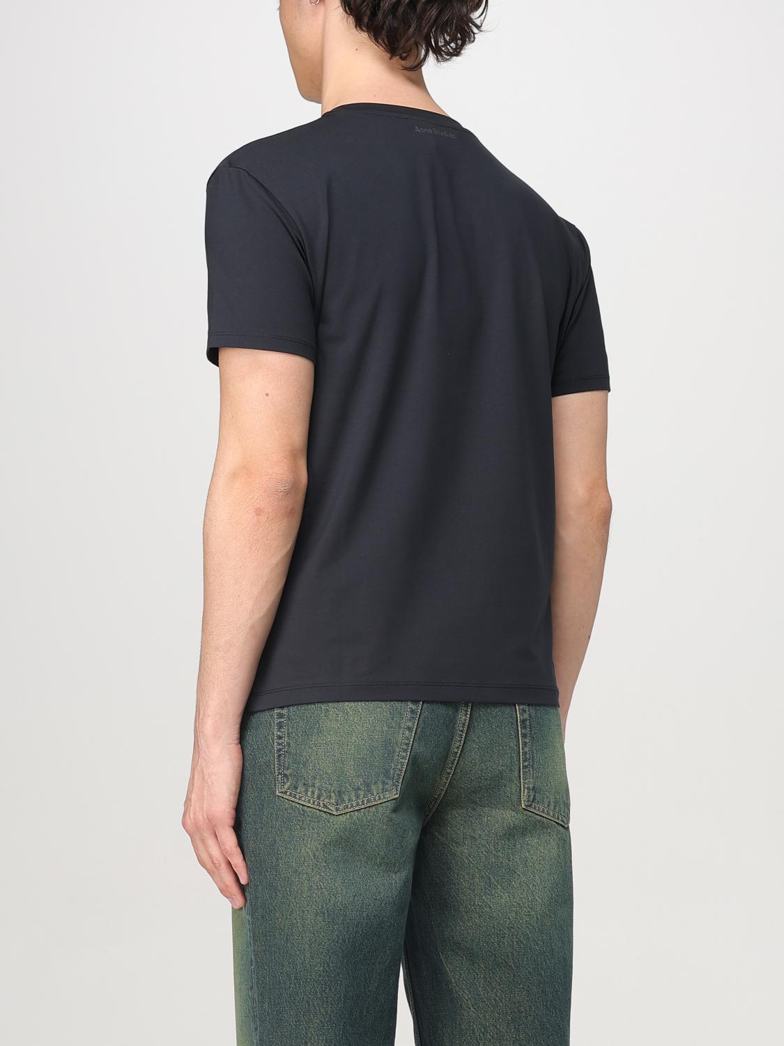 ACNE STUDIOS T-SHIRT: T-shirt basic Acne Studios in cotone , Nero - Img 3