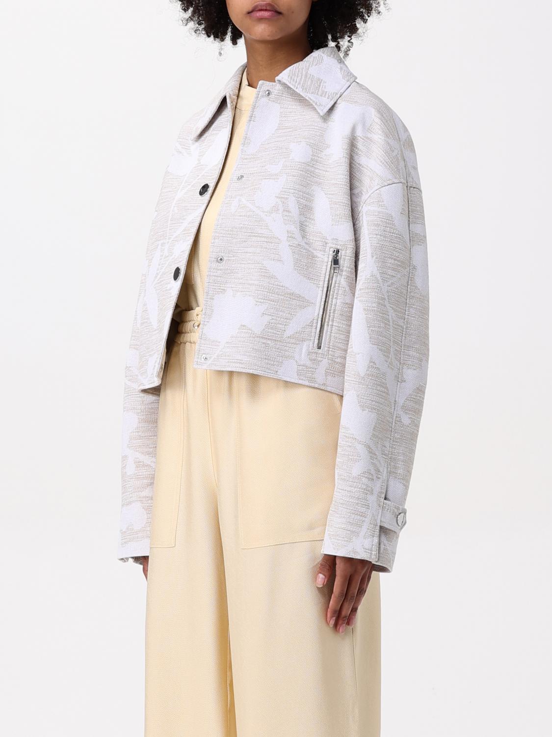 BOSS GIACCA: Giacca camicia Boss a fantasia floreale, Beige - Img 3