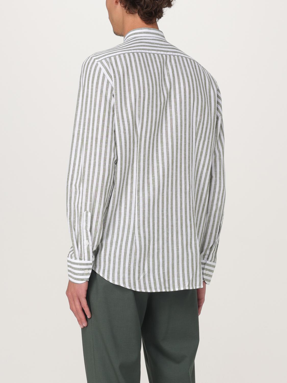 MANUEL RITZ CAMICIA: Camicia Manuel Ritz in lino a righe , Fantasia - Img 2