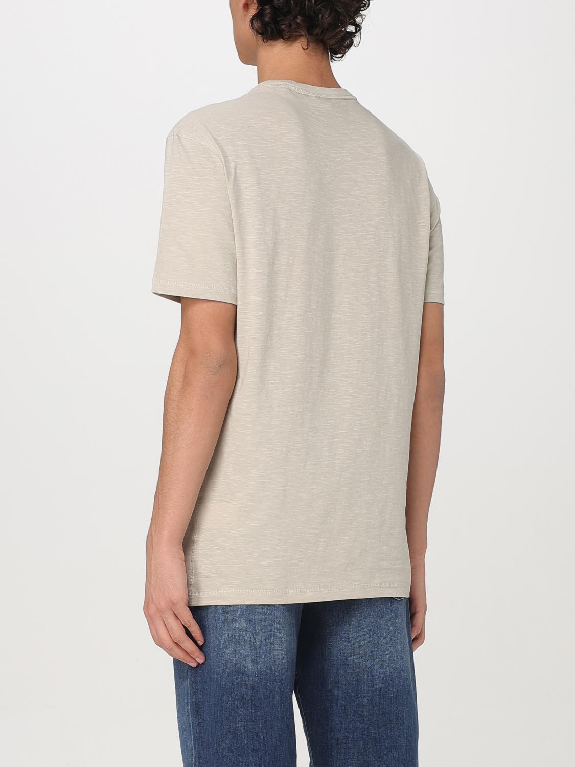 HUGO T-SHIRT: Hugo Basic Baumwoll-T-Shirt mit Mini-Logo, Beige - Img 2