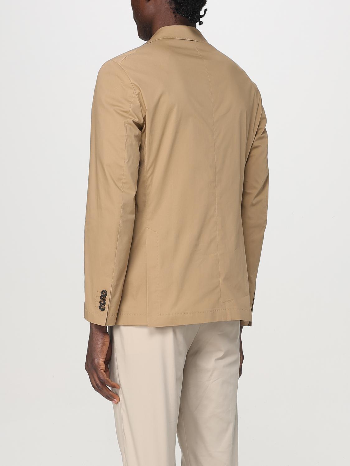 MANUEL RITZ GIACCA: Blazer Manuel Ritz in cotone stretch , Beige - Img 2