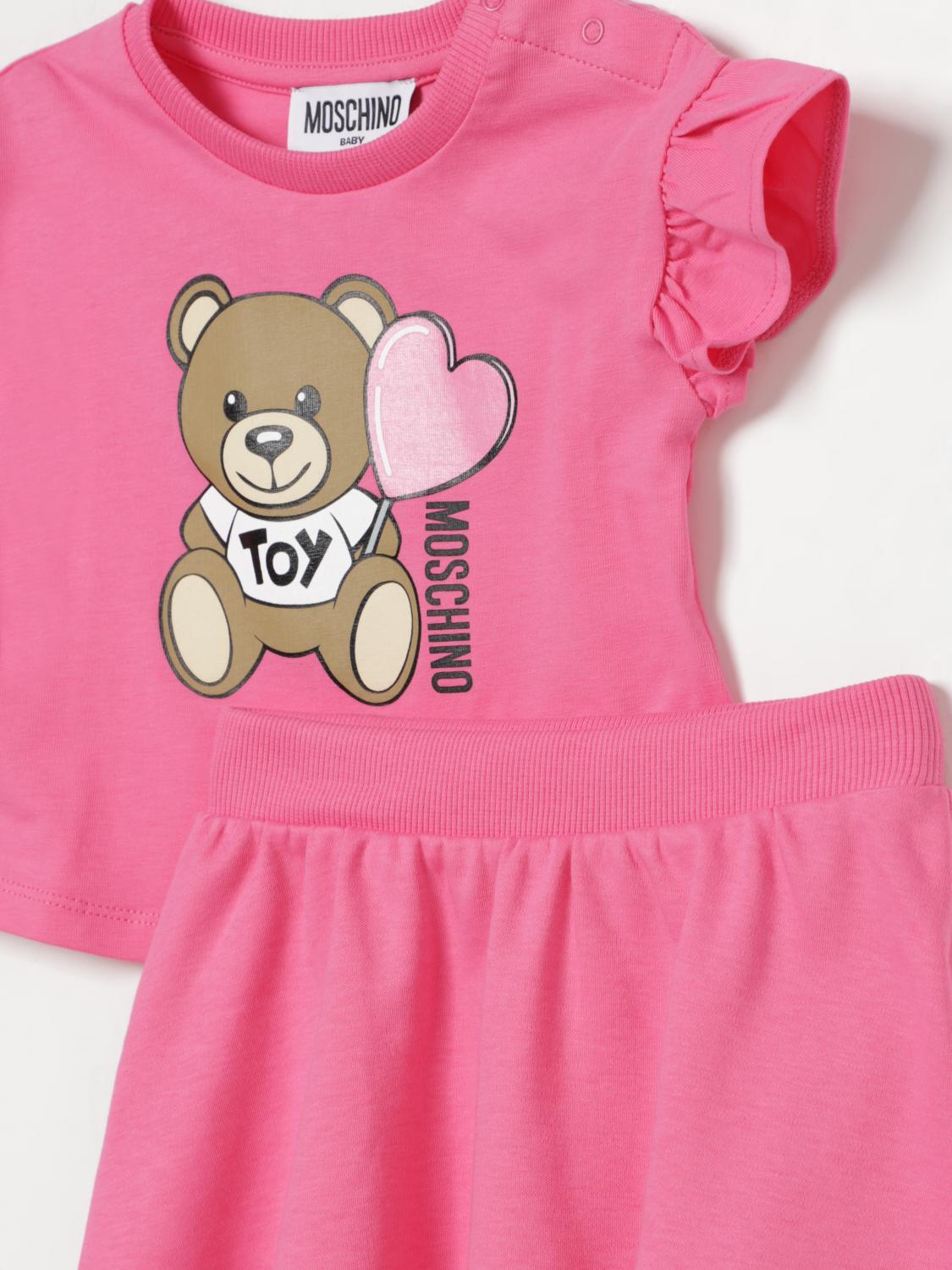MOSCHINO ENSEMBLE: Ensemble enfant Moschino, Fuchsia - Img 3