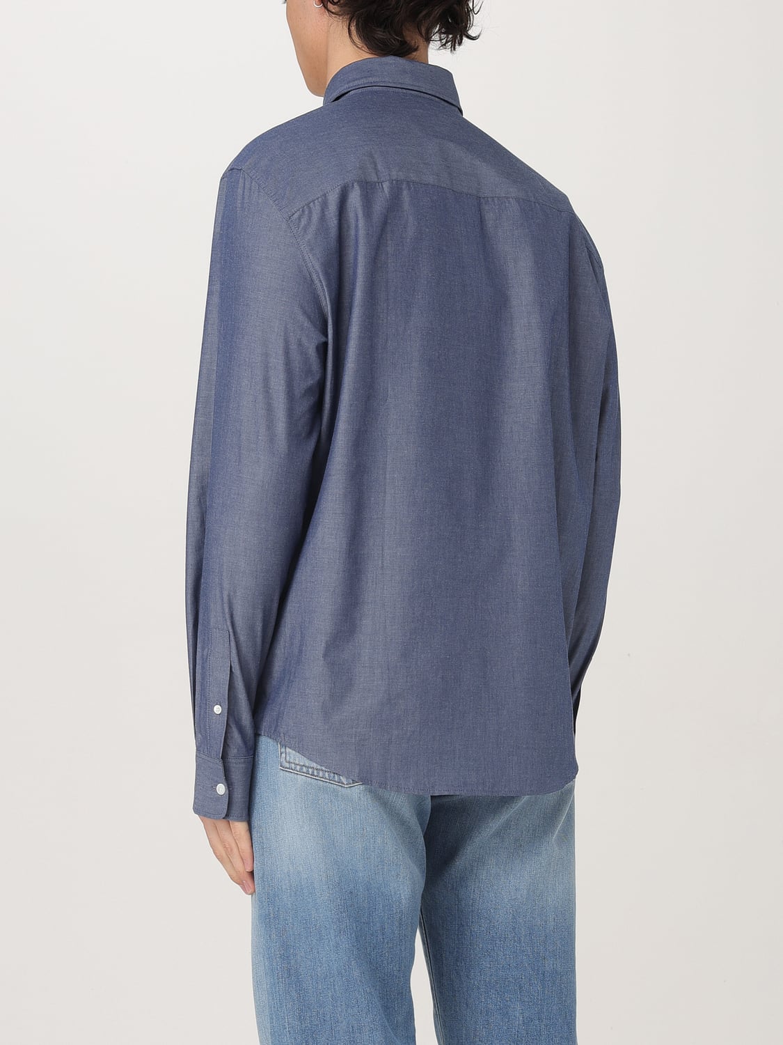 MAISON KITSUNÉ 셔츠: 셔츠 남성 Maison KitsunÉ, 블루 - Img 2