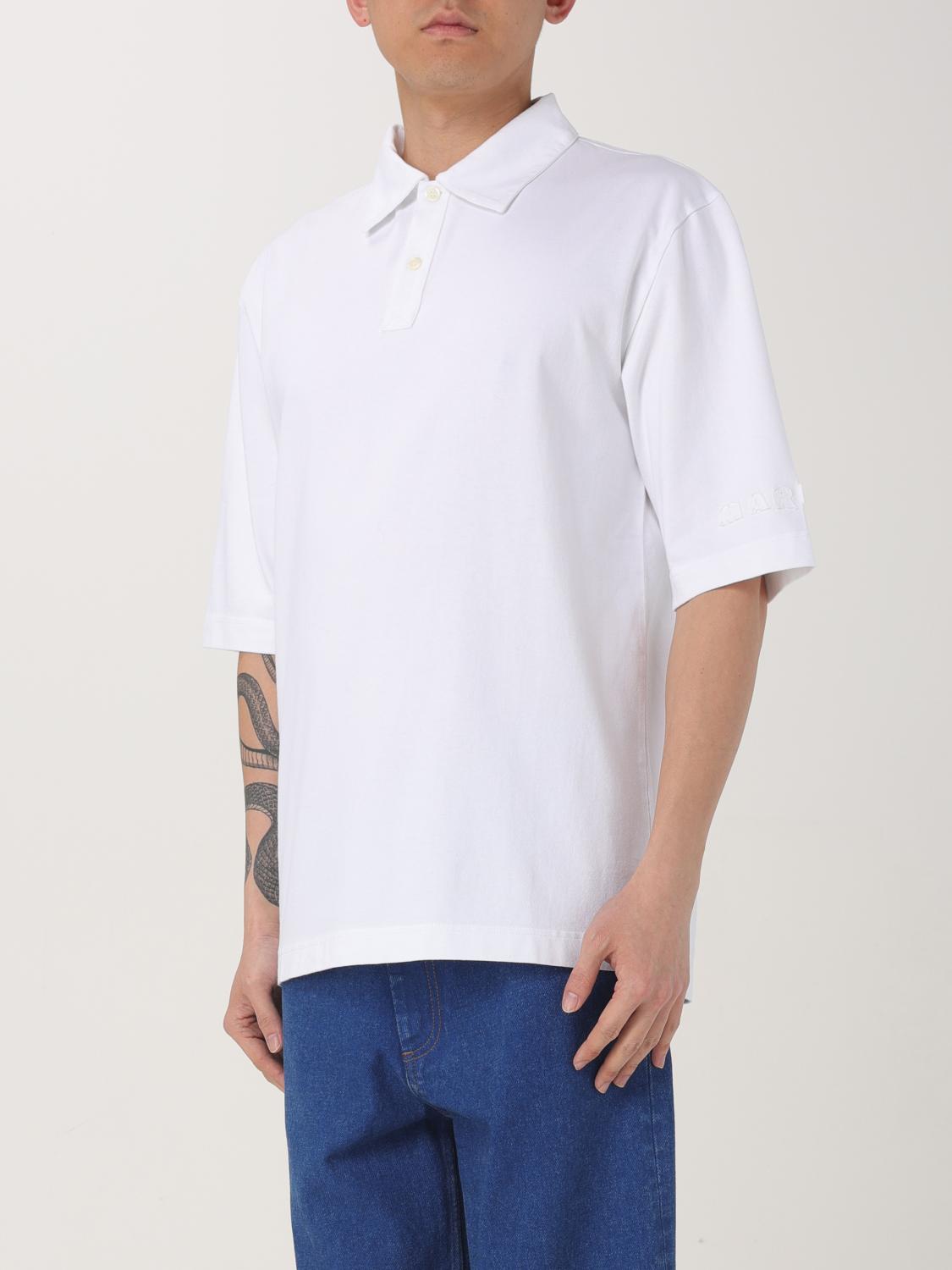 MARNI POLO: Polo in cotone basic Marni, Bianco - Img 4