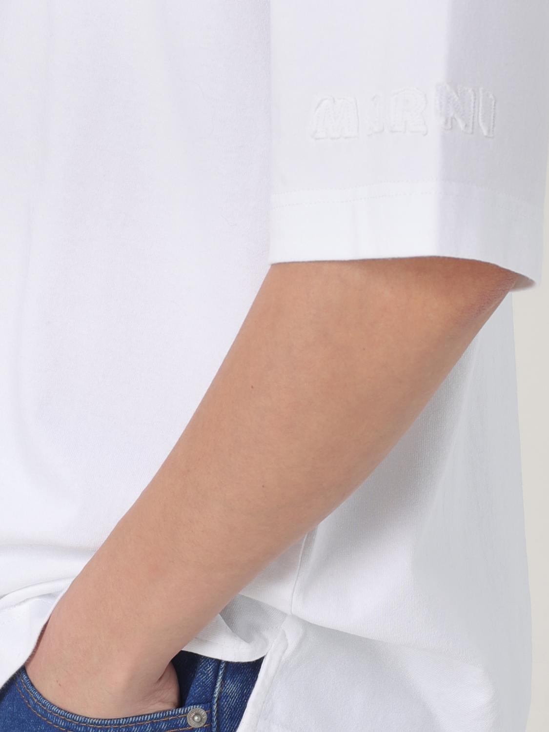 MARNI POLO: Polo in cotone basic Marni, Bianco - Img 5