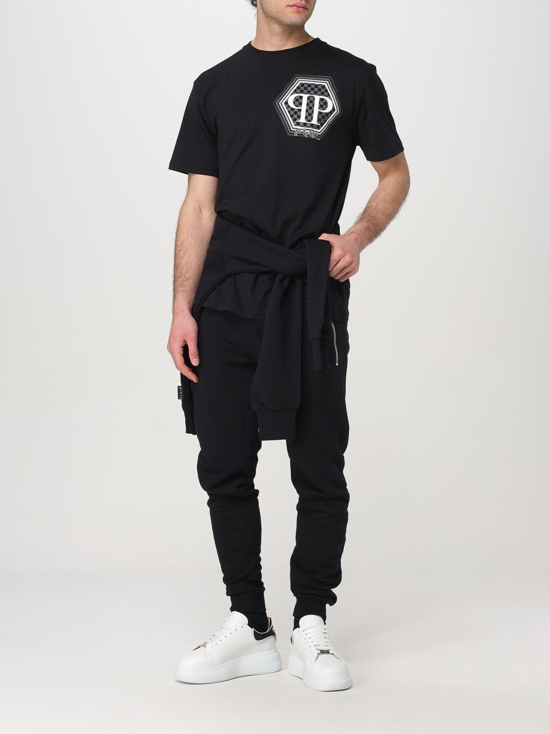 PHILIPP PLEIN 팬츠: 팬츠 남성 Philipp Plein, 블랙 - Img 2