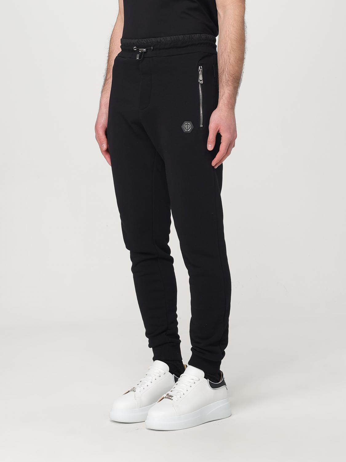 PHILIPP PLEIN 팬츠: 팬츠 남성 Philipp Plein, 블랙 - Img 4
