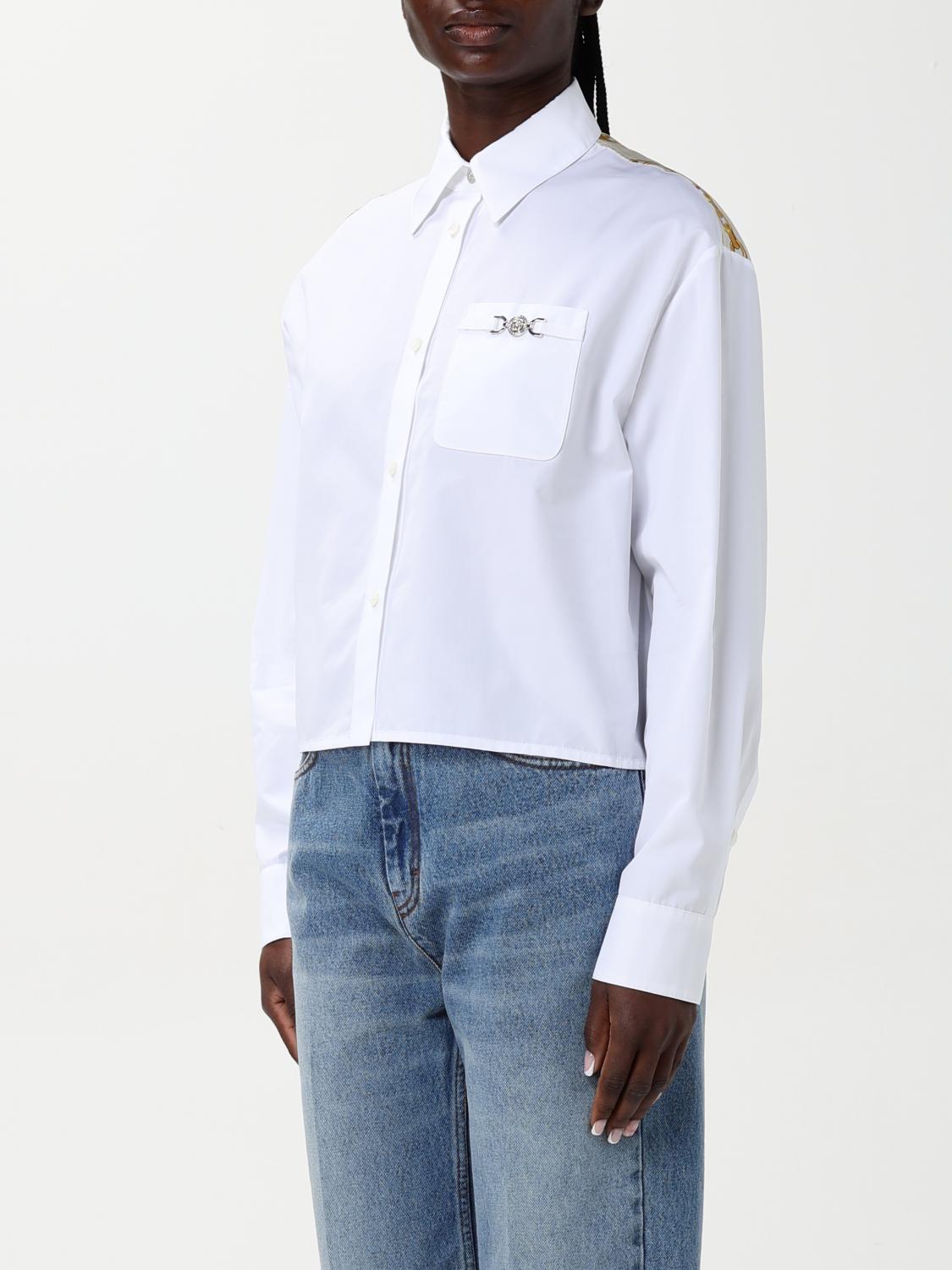 VERSACE CAMISA: Camisa mujer Versace, Blanco - Img 4