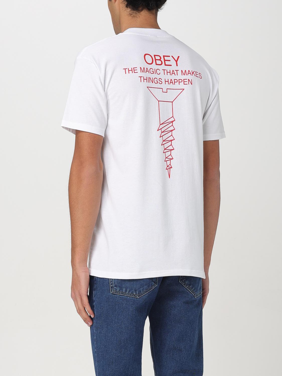 OBEY T-SHIRT: T-shirt men Obey, White - Img 2