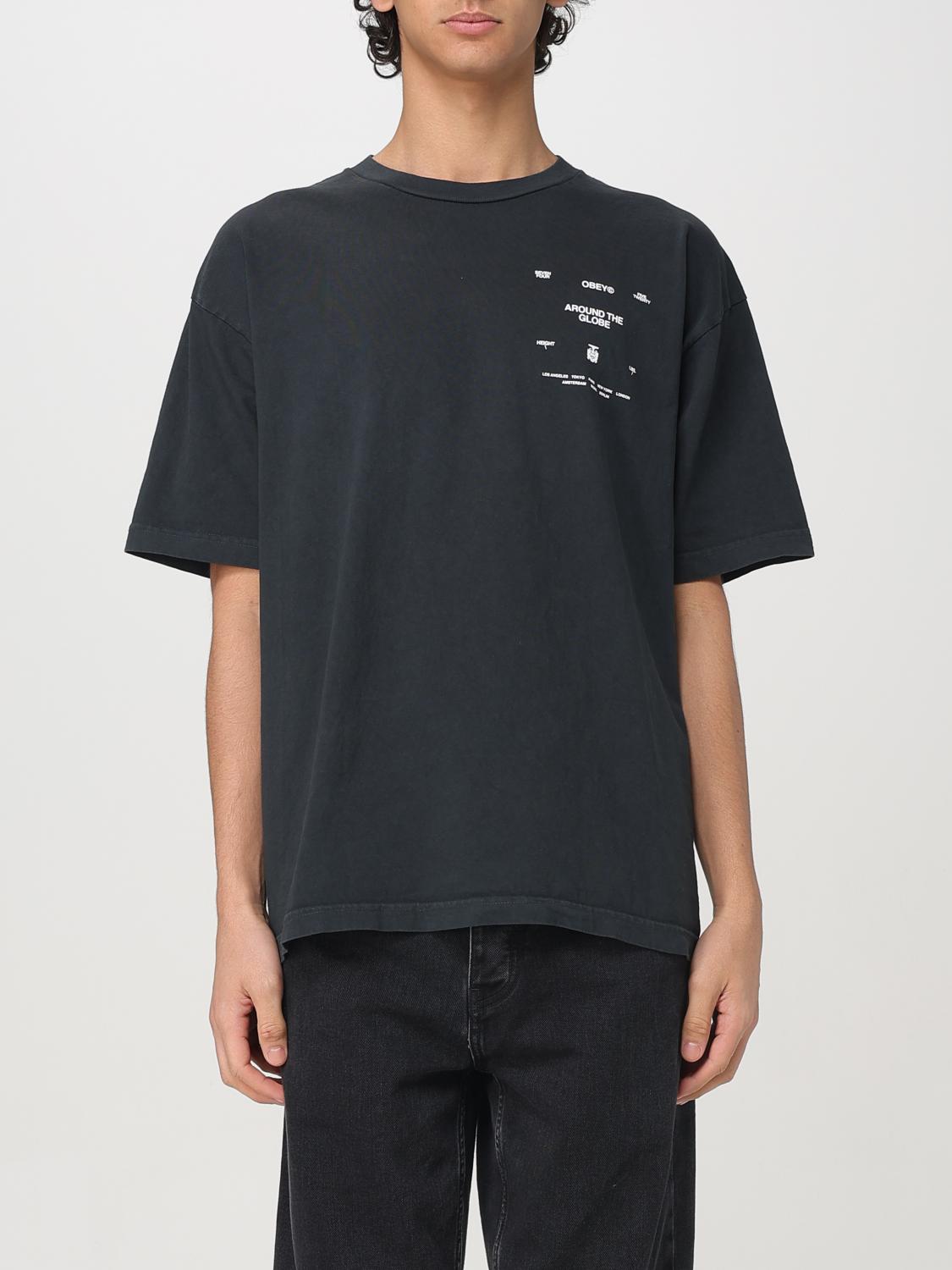 OBEY T-SHIRT: T-shirt herren Obey, Schwarz - Img 1