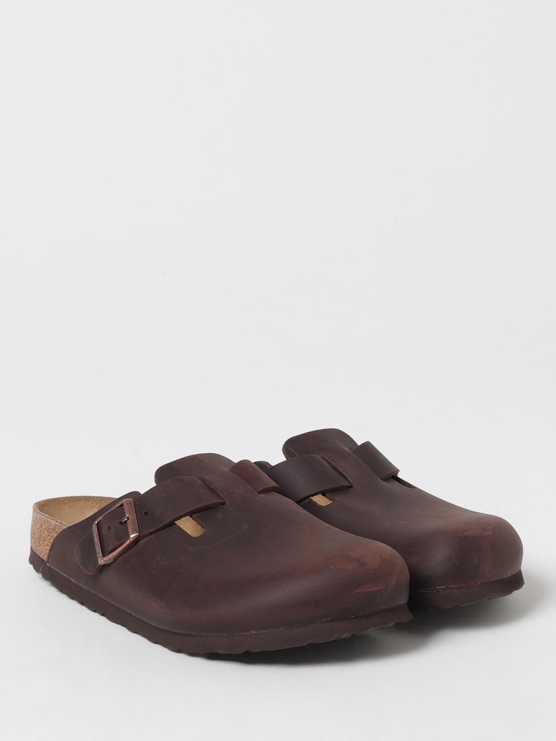 BIRKENSTOCK 신발: Birkenstock 보스턴 오일 가죽 클로그, 브라운 - Img 2