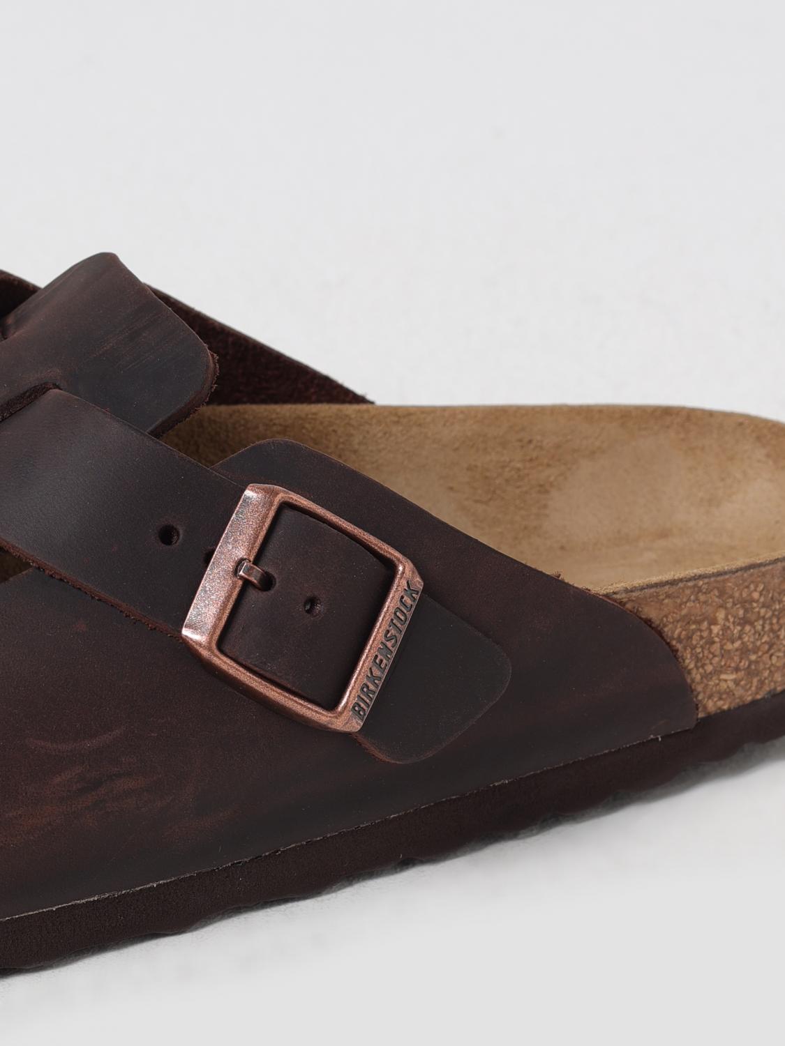 BIRKENSTOCK 신발: Birkenstock 보스턴 오일 가죽 클로그, 브라운 - Img 4