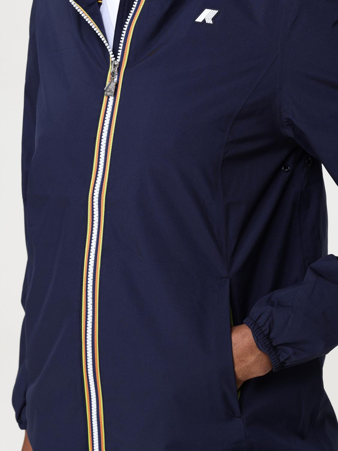K-WAY CHAQUETA: Chaqueta de nailon con capucha K-Way, Azul Oscuro - Img 4