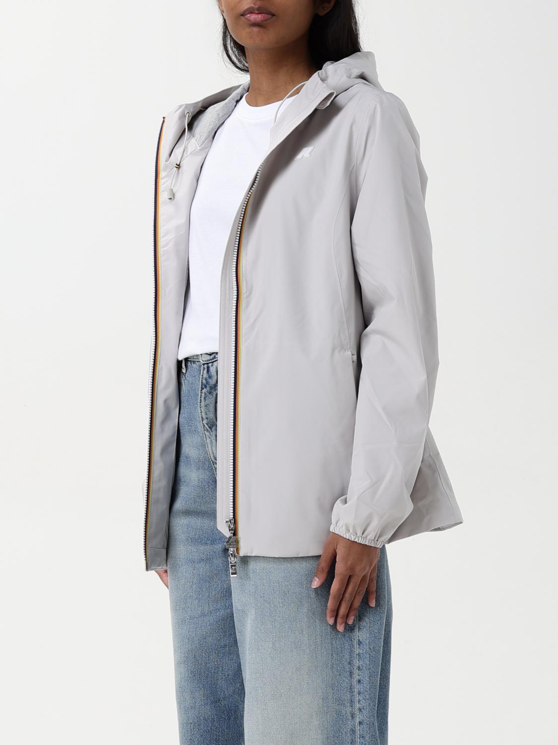 K-WAY CHAQUETA: Chaqueta de nailon con capucha K-Way, Gris - Img 3