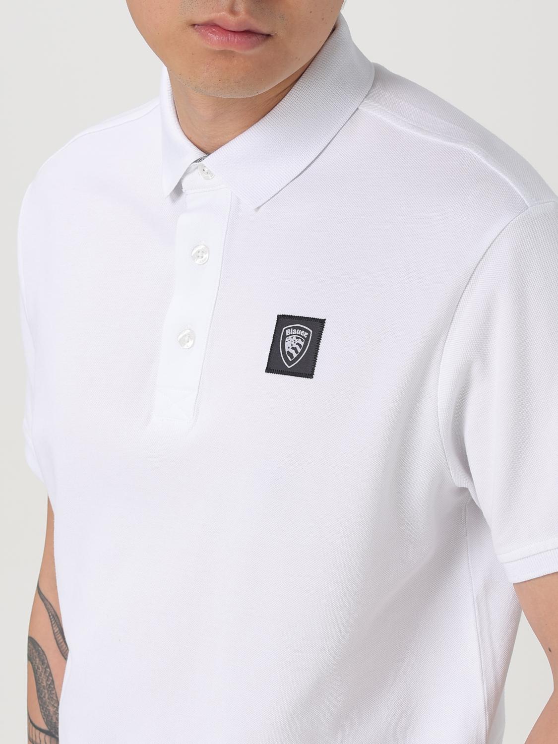BLAUER POLO: Polo hombre Blauer, Blanco - Img 3