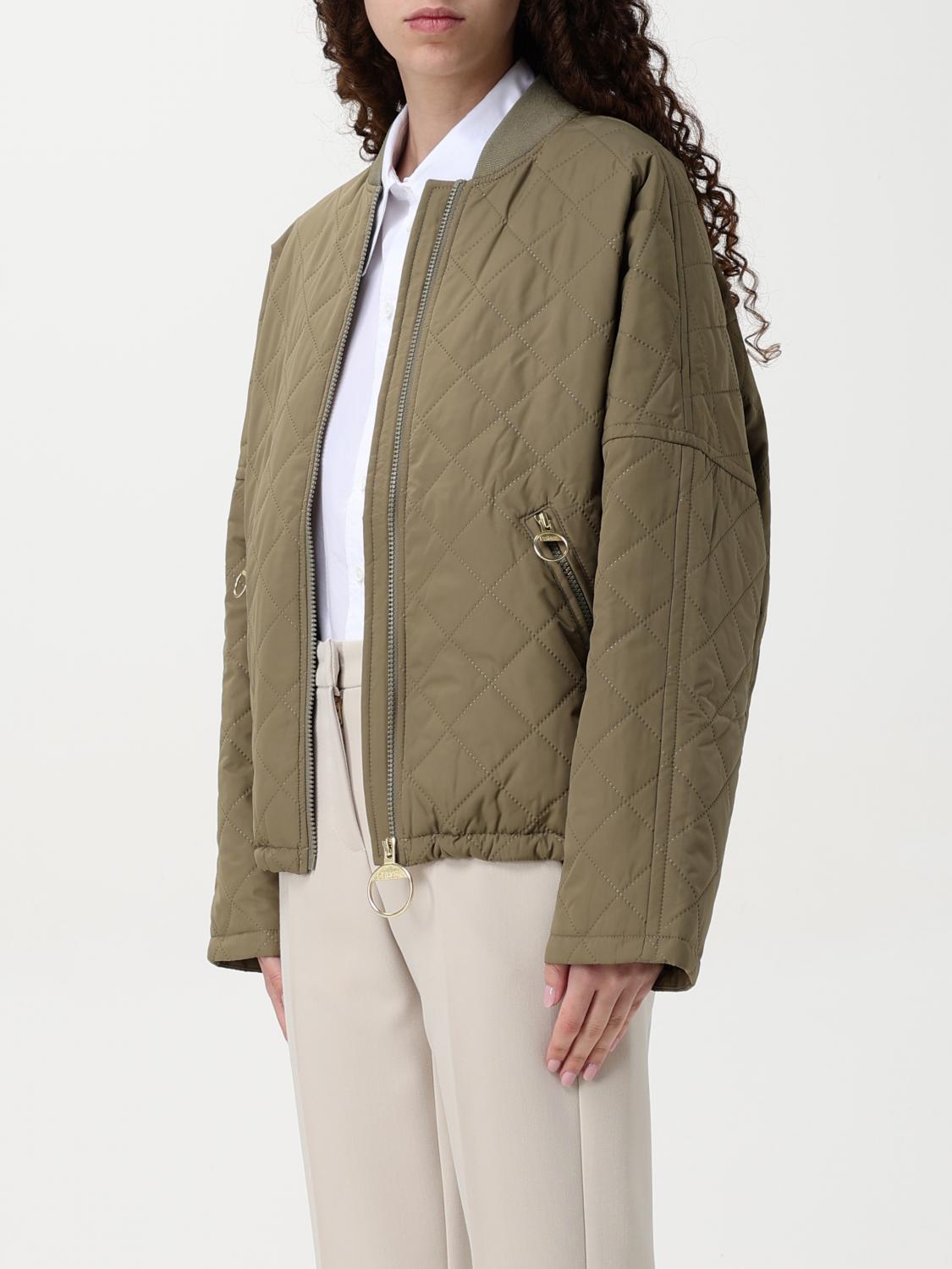 BARBOUR GIACCA: Bomber Barbour in nylon trapuntato , Verde - Img 3