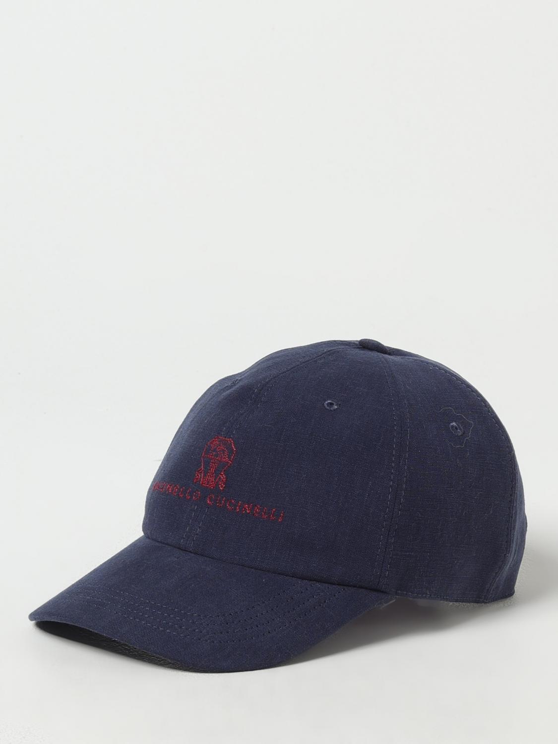 BRUNELLO CUCINELLI HAT: Hat men Brunello Cucinelli, Blue - Img 1