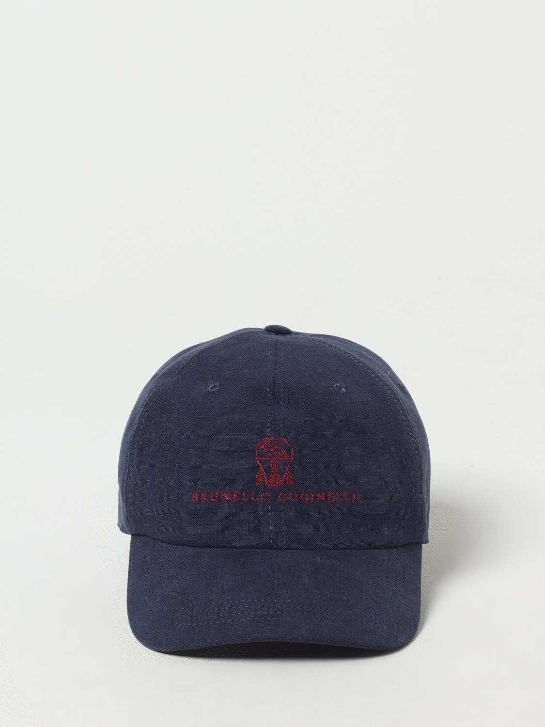 BRUNELLO CUCINELLI HAT: Hat men Brunello Cucinelli, Blue - Img 2