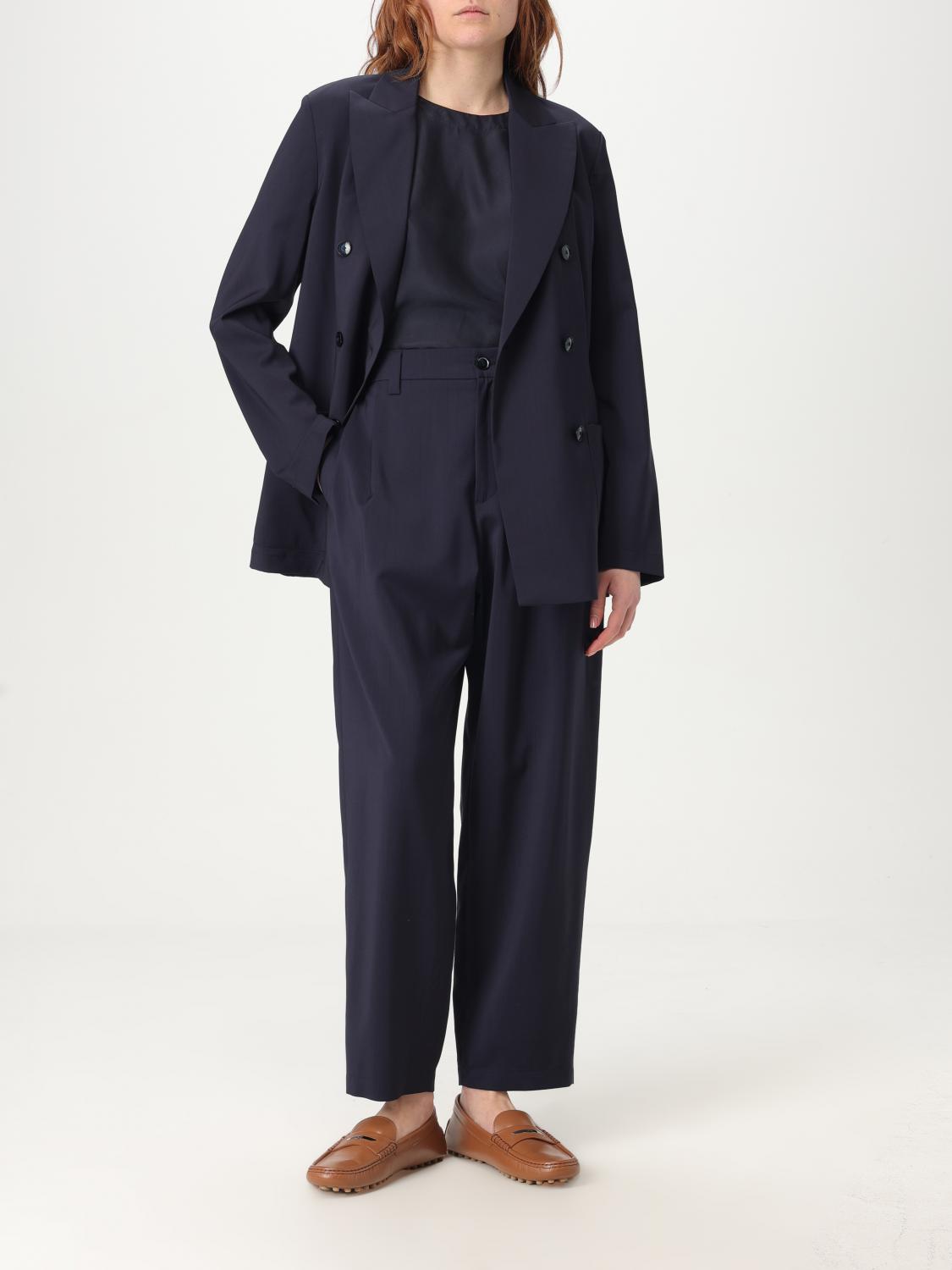 BARENA PANTALONI: Pantalone Barena in lana vergine , Blue - Img 2