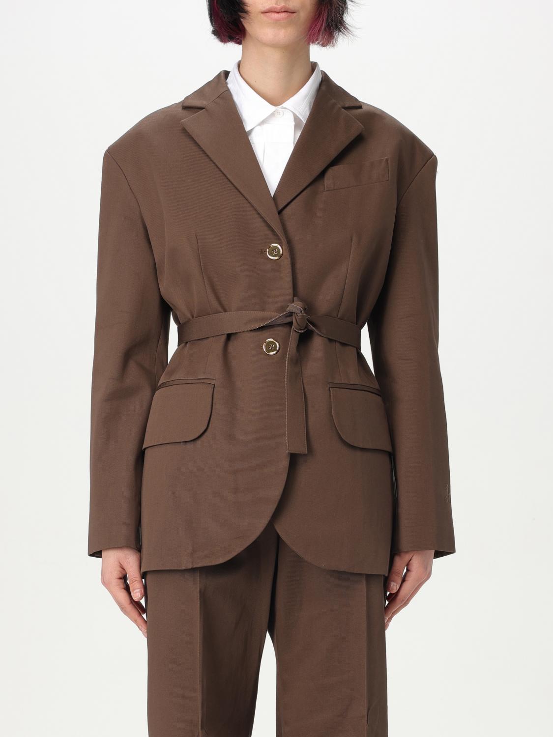 PATOU BLAZER: Blazer Patou in cotone , Marrone - Img 1