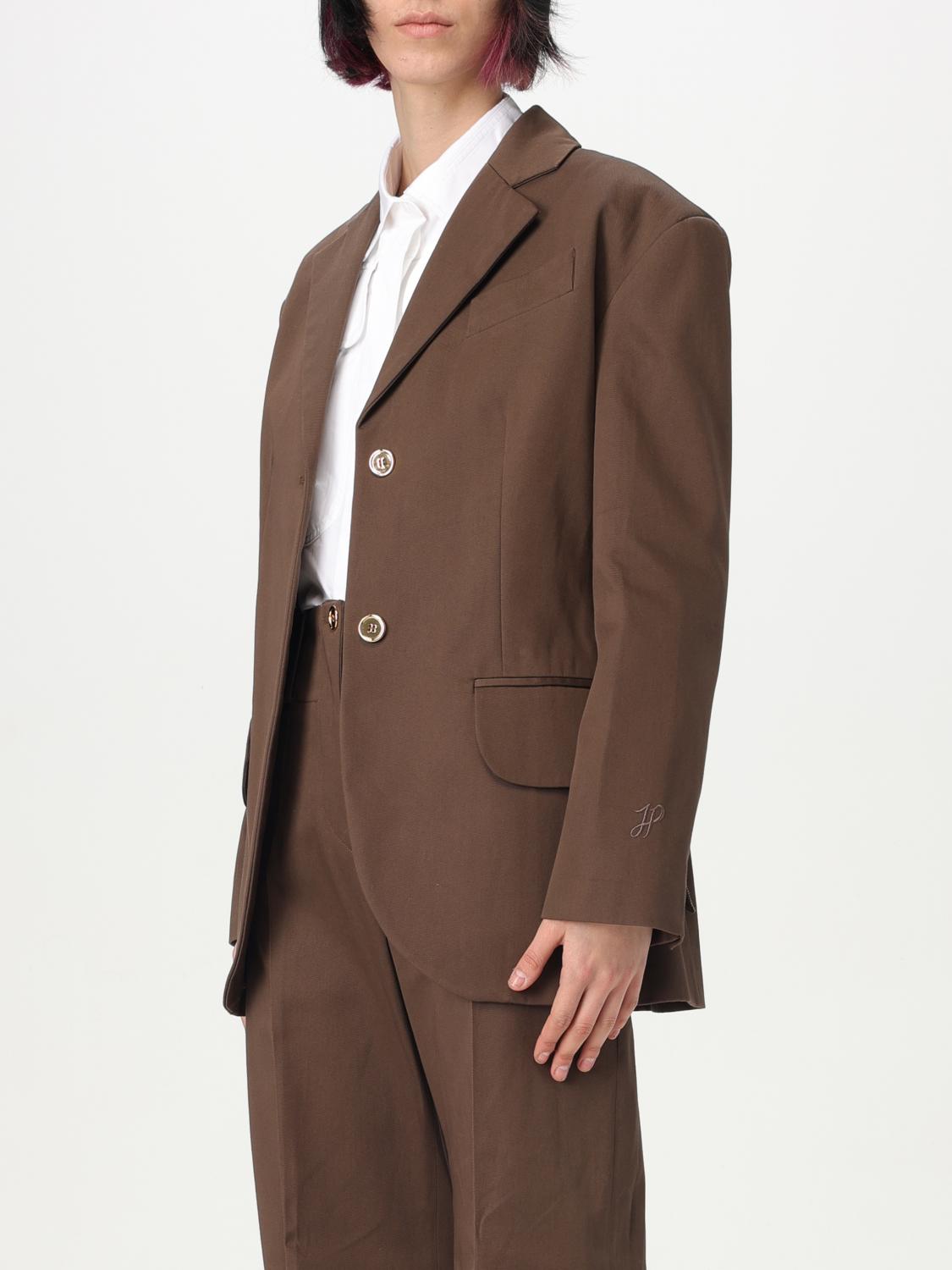 PATOU BLAZER: Blazer Patou in cotone , Marrone - Img 4