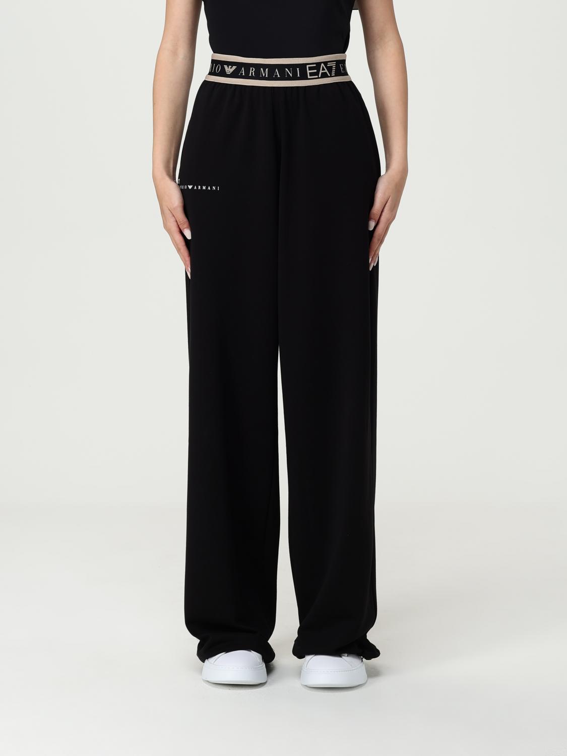 EA7 PANTALONI: Pantalone EA7 in cotone stretch , Nero - Img 1
