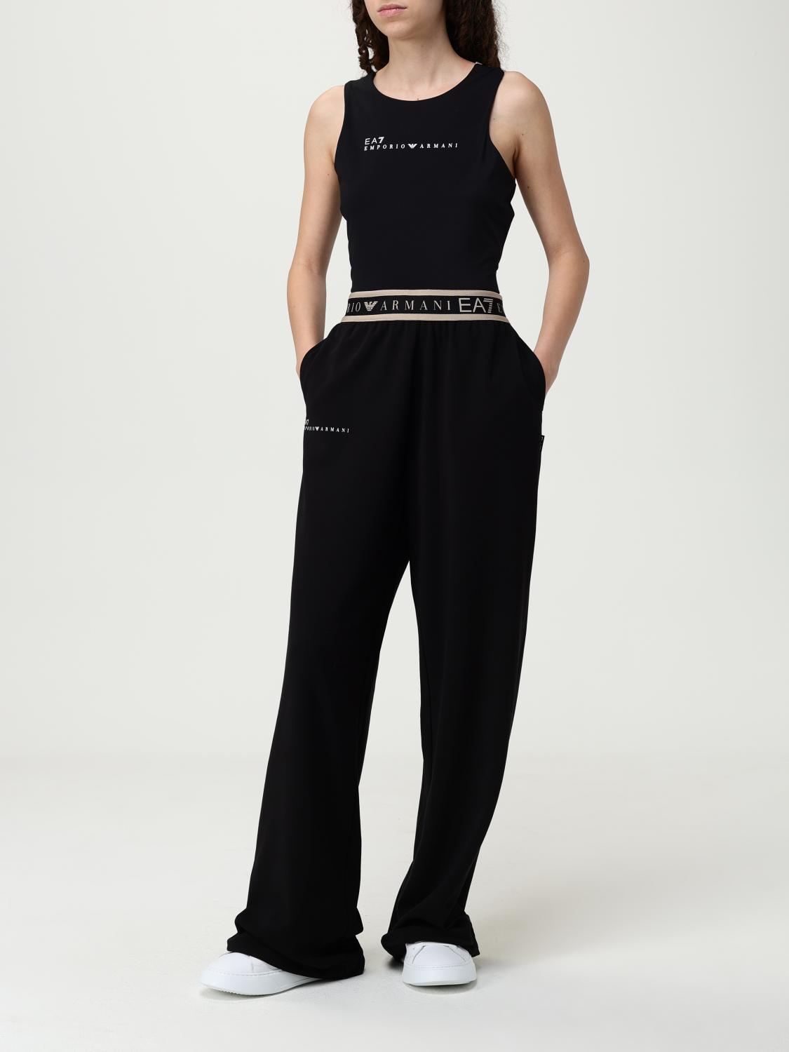 EA7 PANTALONI: Pantalone EA7 in cotone stretch , Nero - Img 2