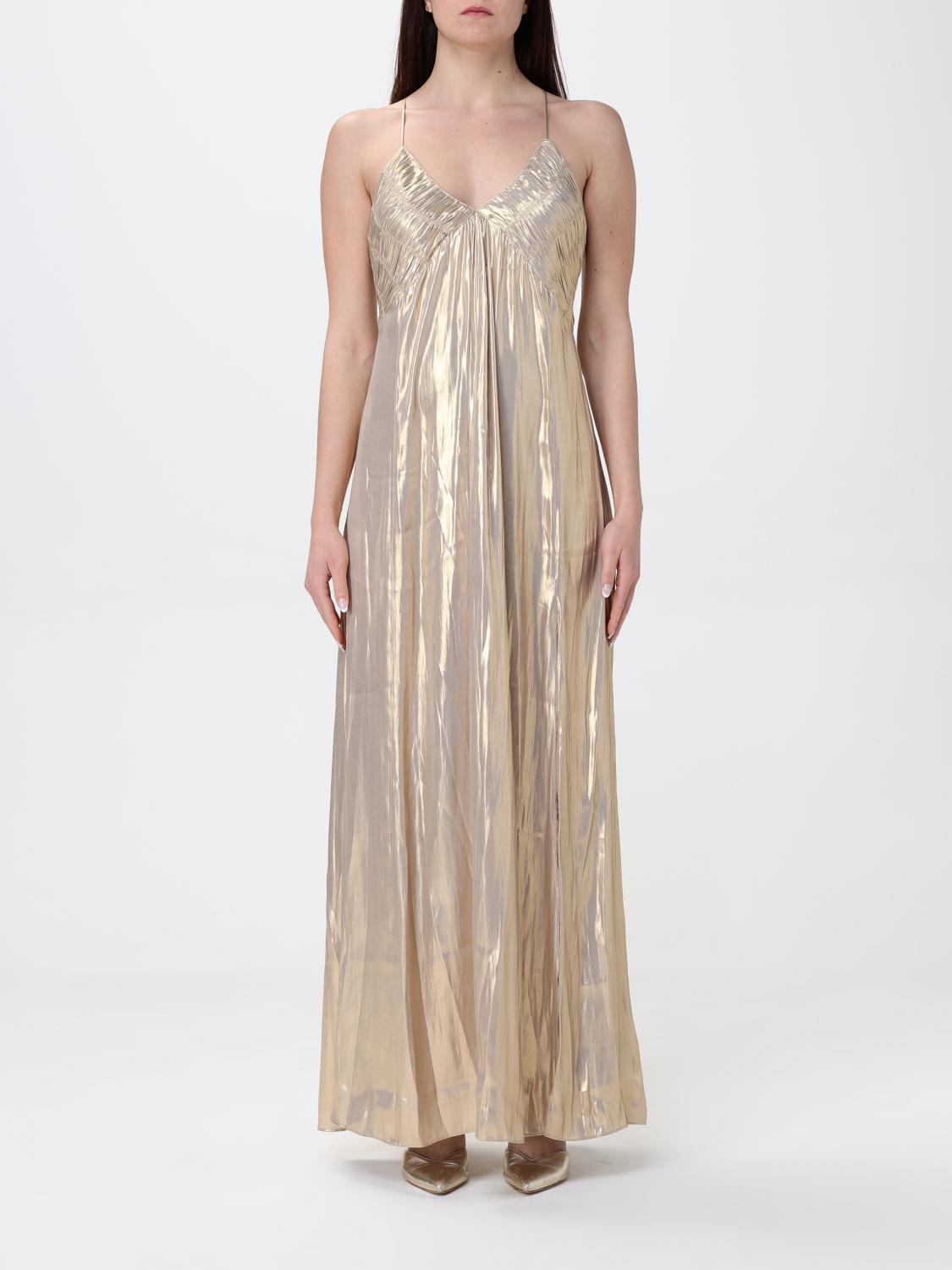 zadig and voltaire gold dress Zadig & Voltaire Rodji Silk Yellow Dress Size M medium ladies –  Afashionistastore main image 1