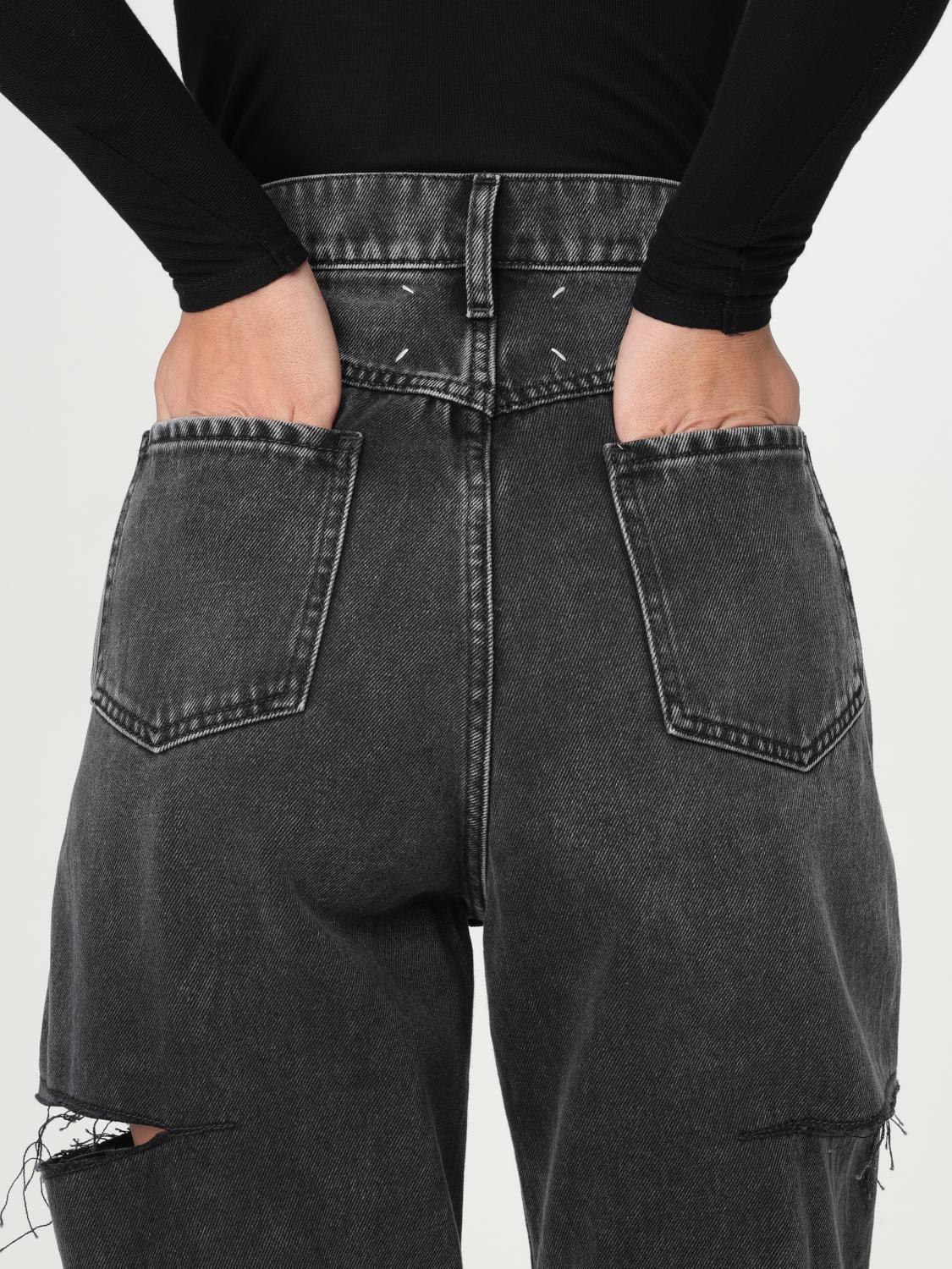 MAISON MARGIELA JEANS: Jeans Maison Margiela in denim , Nero - Img 4
