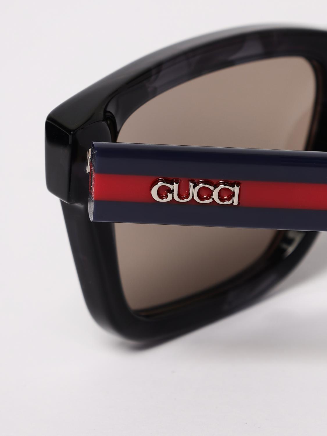 GUCCI LUNETTES DE SOLEIL: Lunettes de vue homme Gucci, Marron - Img 5